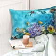 thumbnail image 6 of Disketp Pillow Covers Corals And Tropical Fish Pattern Throw Pillow Case Cushion Covers,Cushion For Bedroom,Couch,Home-16"X24", 6 of 9