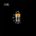 thumbnail image 3 of ABCISI 12units Empty Jars Glass Bottle with Aluminium Golden Lid Color Screw Cap 15ml Sealed liquid Food Gift Container (12, 15ML-Golden Lid), 3 of 15