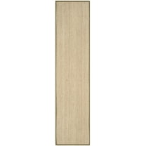 SAFAVIEH Natural Fiber Maisy Solid Runner Rug, Natural/Olive, 2'6" x 14'