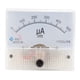 thumbnail image 3 of Amperímetro de corriente analógica Yotijar Medidor de amperios analógico de CC 0-500uA, 3 of 10