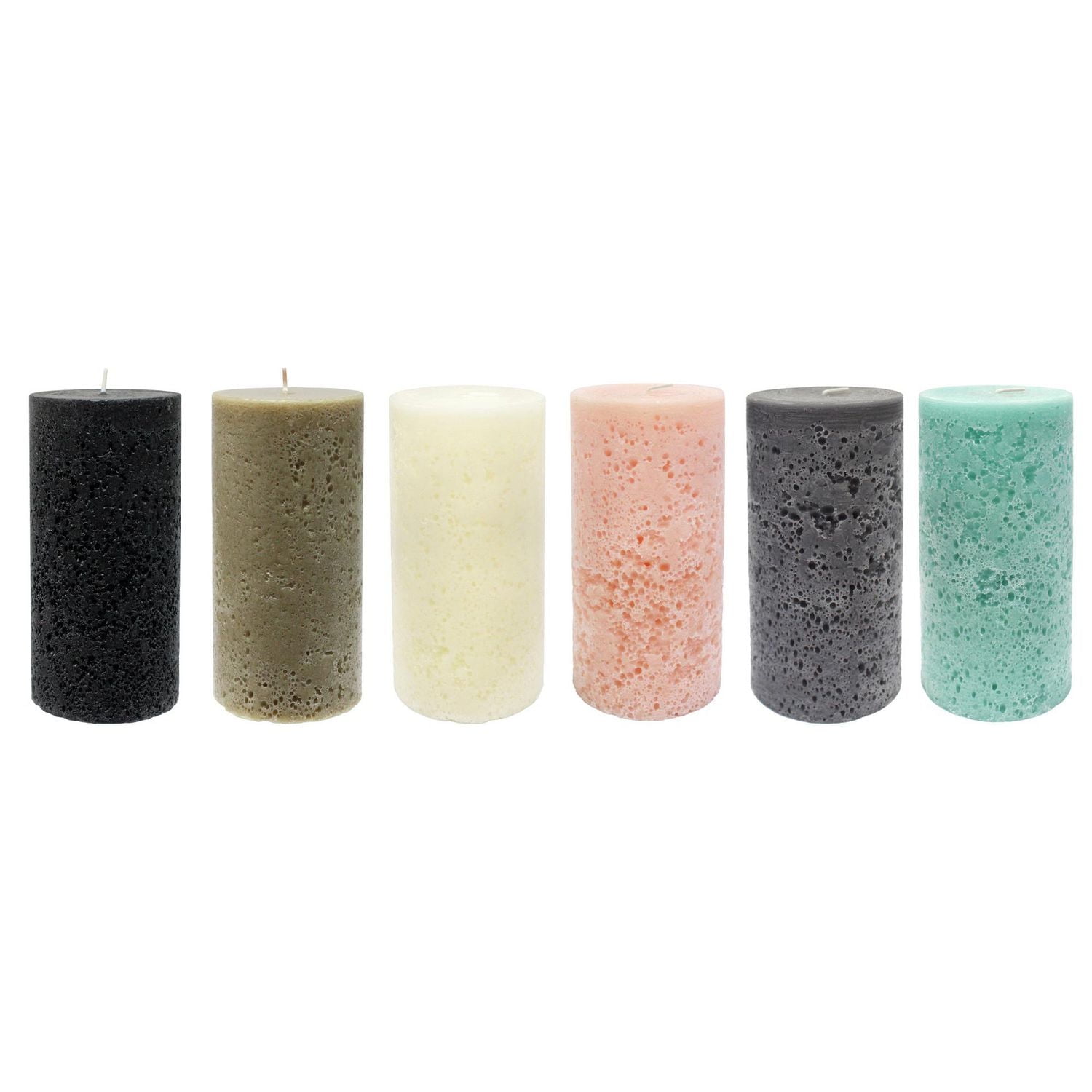 Hometrends 6" Dark Amber & Peony Scented Pillar Candle