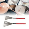 thumbnail image 4 of Drum Brush, Drum Stick Brush Instrument Accessory  For Playing Red, 4 of 8