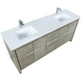 thumbnail image 5 of Lexora Home Lafarre 72" Double Quartz Top Bathroom Vanity with NIckel Faucet, 5 of 13