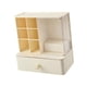 thumbnail image 5 of Organizador de escritorio pequeño con cajón para maquillaje, tocador y joyas. beige, 5 of 9