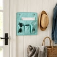 thumbnail image 5 of Hanging Organizer Bags,Wall & Door Storage Bags with Large Compartment & 4 Pockets,Portable Zipper Storage Organizer for Kitchen,Entrance,Closet,13.77x12.59 Inch,Blue, 5 of 7