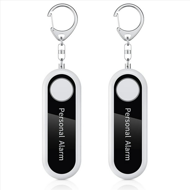 2X Alarma Personal Alarma de Autodefensa 125DB Sirena de Defensas Personales para NiñO Mujer Seguridad de Alarma PortáTil