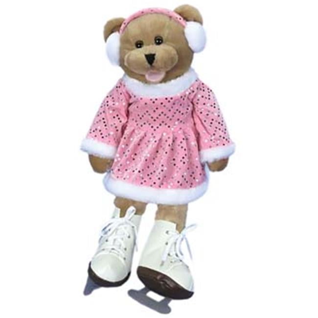 PBC International G1121 19 inch Crystal Ice Skater Bear by PBC International