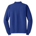thumbnail image 6 of Port Authority Men's Silk Touch Long Sleeve Polo Shirt, 6 of 6