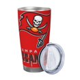thumbnail image 2 of Taza térmica duradera de acero inoxidable 304 con tapa y pajita con temática del equipo de fútbol de los Buccaneers Taza térmica de acero inoxidable de 20 oz Taza para automóvil Adecuada para bebidas, 2 of 8