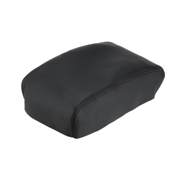 Unique Bargains Center Console Armrest Cover for Toyota 4Runner 2010-2023 Auto Leather Suture Console Lid Cover Replacement Black Adhesive