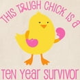 thumbnail image 3 of CafePress - Breast Cancer 10 Year Survivor Chick Tote Bag - Unisex Canvas Tote Bag, Beige, 1-Piece, 3 of 9
