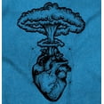thumbnail image 2 of Heart Nuclear Explosion Symbolic Men's Graphic T Shirt Tees Brisco Brands X, 2 of 6