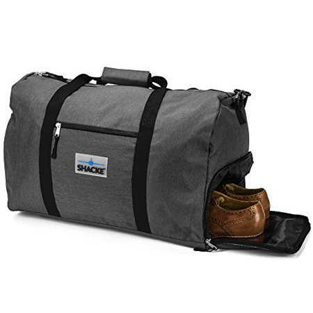 adidas Shacke's Travel Duffel Express Weekender Bag - Carry On Luggage with Shoe