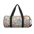 thumbnail image 2 of Haiem Trendy Floral Design Pattern Gym Bag for Women Men, Waterproof Travel Duffel Bags, Personal Item Travel Bag Weekender Bag with Shoes Compartment & Wet Pocket, 2 of 8