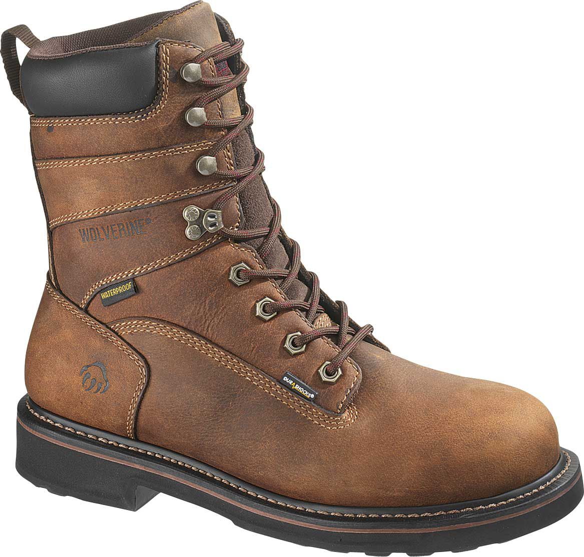 Wolverine - Men's Brek Durashocks WP 8 Steel Toe EH Boot - Walmart.com ...