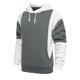 thumbnail image 3 of Sudadera con capucha para hombre, manga larga, bolsillo con cordón, dobladillo elástico, ajuste casual, sudadera para hombre para deporte, blanco, gris, L, 3 of 6