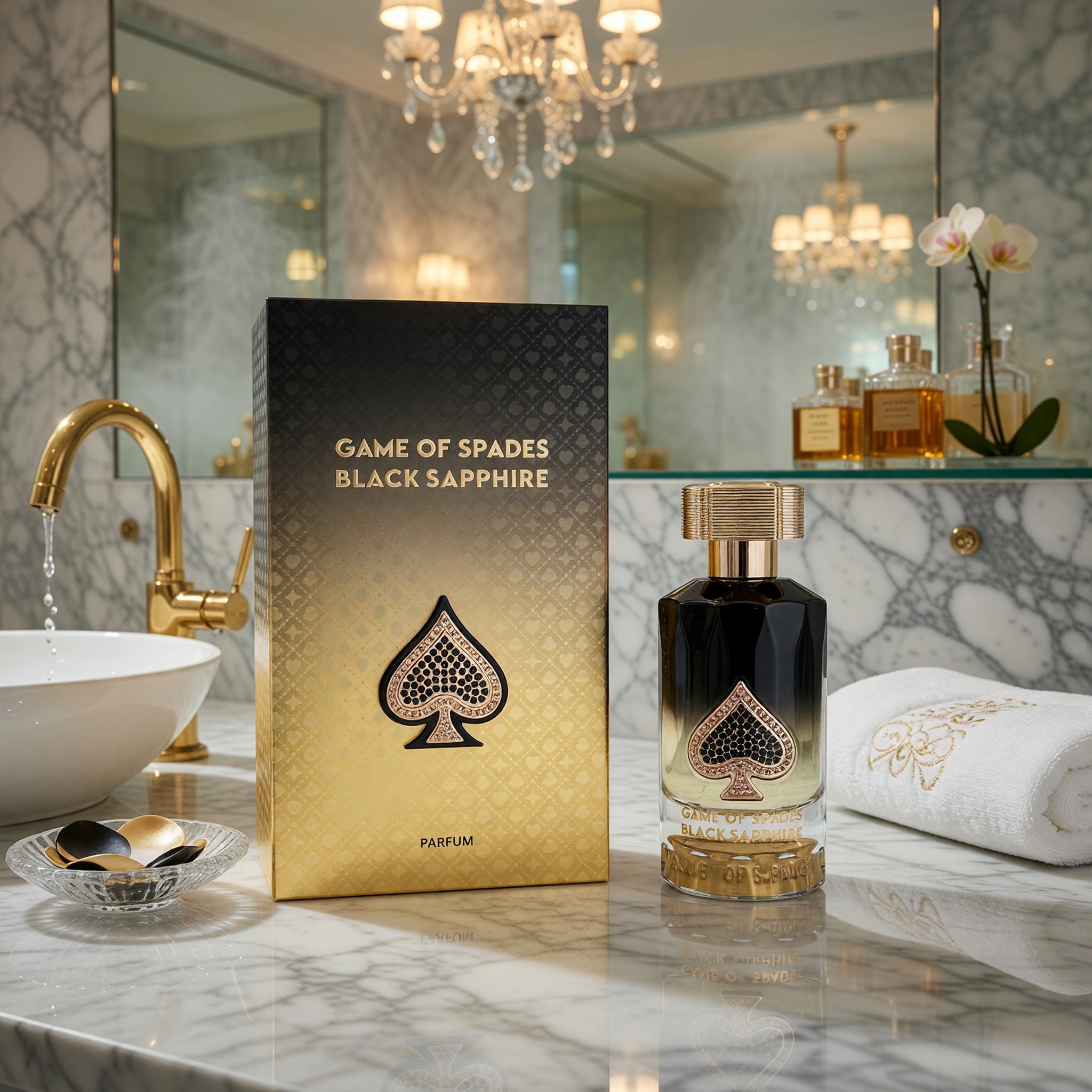 Jo Milano, Game of Spades Black Sapphire, 3oz Parfum Spray for