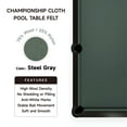 thumbnail image 2 of Empire USA Championship - Steel Grey Invitational Felt w/Teflon - 9ft, 2 of 5