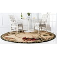 thumbnail image 3 of Rugs.com Pastoral Collection Rug – 5 Ft Round Cream Medium Rug Perfect For Kitchens, Dining Rooms, 3 of 9