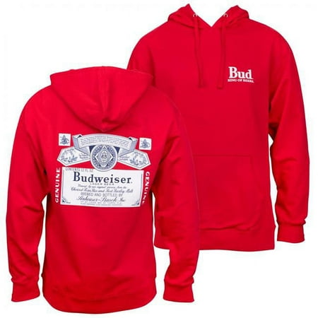 Budweiser Front & Back Print Hoodie - Small
