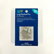 Hello Hobby Ballhead Pins Pearl White 100 Count, Size 24, 38mm in Length