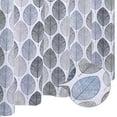 thumbnail image 5 of GlowSol Shower Curtain 72 inches Long Fabric Fall Shower Curtains Scandi Leaf Print Heavy Duty Shower Curtain for Bathroom Bathtub, Navy Blue, 1 Set, 5 of 6