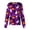 Dark Purple #22, variant on Womens Halloween Scrub Tops Bat Ghost Long Sleeve Funny Medical Uniform Candy Skeleton Spooky Button Down Medical Scrubs, XL