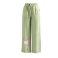 thumbnail image 5 of Summer Pants for Women,Women Pants Summer 2026 High Waist Comfy Solid Color Slacks Lightweight Casual Loose Trousers with Pockets, 5 of 5