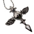 thumbnail image 2 of R.H. Jewelry Stainless Steel Pendant Angel Wings Skull Cross Necklace, 2 of 4