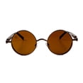 thumbnail image 1 of Baroc Vintage Star Brown Lentes de Sol Redondos Metálicos Café UV400 Retro, 1 of 4