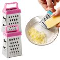 thumbnail image 1 of Mini rallador de queso, trituradora de alimentos de cocina de acero inoxidable de 4 lados con mango, 2 uds., 1 of 6