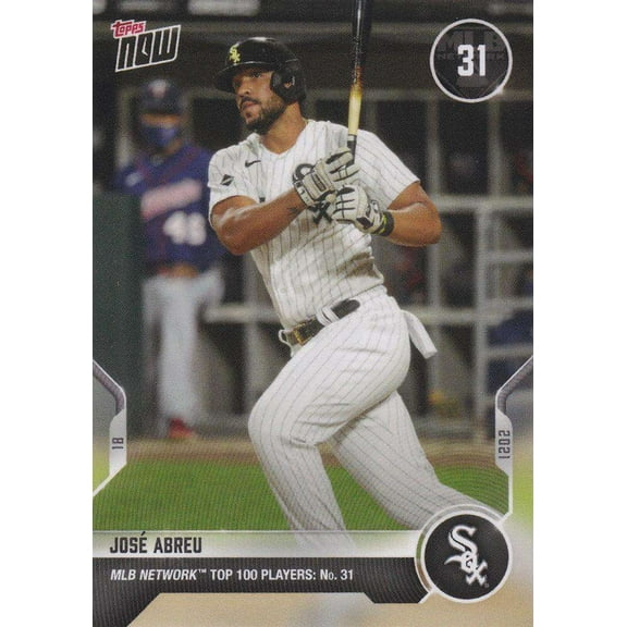 2021 Now MLB Network Top 100 Jose Abreu Trading Card #T-31