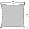 thumbnail image 5 of ShelterLogic 12 x 12 ft Terracotta Sun Shade Product, 5 of 5