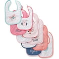 thumbnail image 5 of Hudson Baby Infant Girl Cotton Terry Drooler Bibs with Fiber Filling 10pk, Girl Fox, One Size, 5 of 5