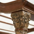 thumbnail image 6 of Michael Amini Villa Valencia Eastern King Wood Canopy Bed - Classic Chestnut, 6 of 13