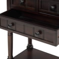 thumbnail image 4 of Harper & Bright Designs Narrow Console Table Entryway Table Slim Sofa Table with Three Storage Drawers and Bottom Shelf Wood Side Table for Living Room, 4 of 7
