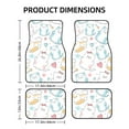 thumbnail image 2 of LAKIMCT Colorful Cute Cat Car Mats, Neoprene Front Rear Floor Mats for Cars, Waterproof Anti-Slip Car Floor Mats Full Set, Universal(4 Pcs), 2 of 6