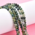 thumbnail image 6 of 1strand Natural Moss Agate Beads Strands Round about 4mm in diameter hole: about 0.8mm about 84pcs/strand 15 inch, 6 of 6
