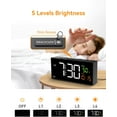 thumbnail image 5 of Bedroom alarm clock with date, temperature and day of the week, manual daylight saving time, 5 of 8