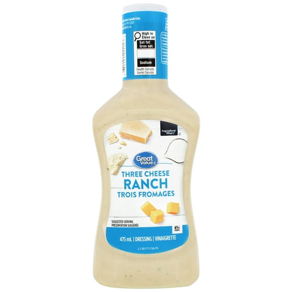 Great Value Three Cheese Ranch Dressing