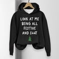 thumbnail image 4 of Baqcunre Womens Hoodies Women's Printed Casual Sweatshirt Winter Sweatshirt Top Christmas Red Casual Printed Sweatshirt Women Sweatshirt Womens Fall Tops Black L, 4 of 4