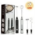 thumbnail image 4 of Electric Milk Frothers Handheld Wireless Blender USB Mini Coffee Maker Whisk Mixer Cappuccino Cream Eg, 4 of 6