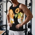 thumbnail image 5 of Fuzoiu Sunflower Gnomes 5 Print Men's Workout Tank Tops,Sleeveless Gym Shirt Quick Dry,Fitness Bodybuilding T-Shirt,Muscle Athletic Workout Tee-4X-Large, 5 of 7