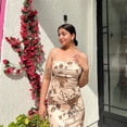 thumbnail image 3 of Vestido largo Vintage con tirantes para mujer, traje Retro con estampado Floral, sin mangas, para fiesta de verano, estético, elegante, Años 2000, 3 of 5