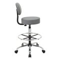 thumbnail image 5 of Boss Office Products Antimicrobial Vinyl Mid-Back Medical/Drafting Stool, Grey, 5 of 9