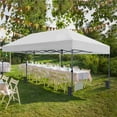 thumbnail image 2 of Yaheetech 10x20 ft Pop Up Canopy with Roller Bag for Party, Outdoor Events, White, 2 of 7