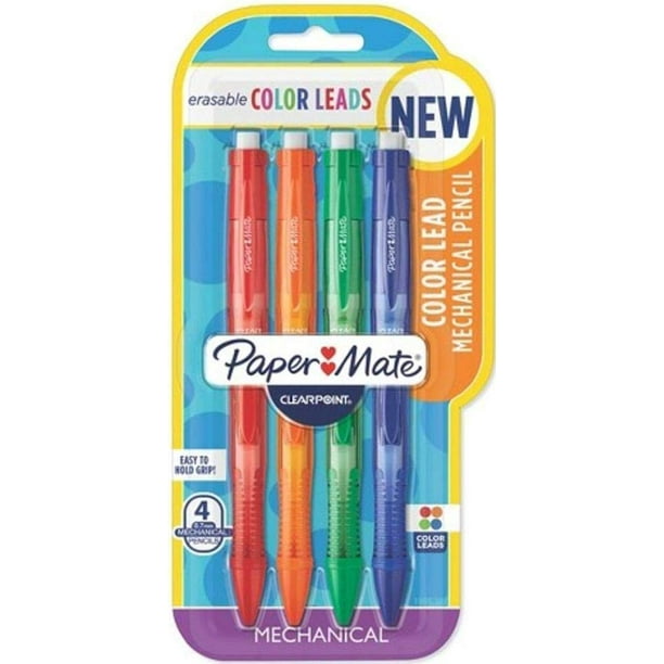 Paper Mate Clearpoint Color Lead Mechanical Pencils, 0.7mm, Assorted