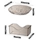 thumbnail image 3 of Juego de bandejas de plástico para servir 4-Pack | Platos de cena reutilizables con base, plástico ligero e irrompible de grado alimenticio | Transparente, Gris, Naranja, Azul | Apto para, 3 of 7
