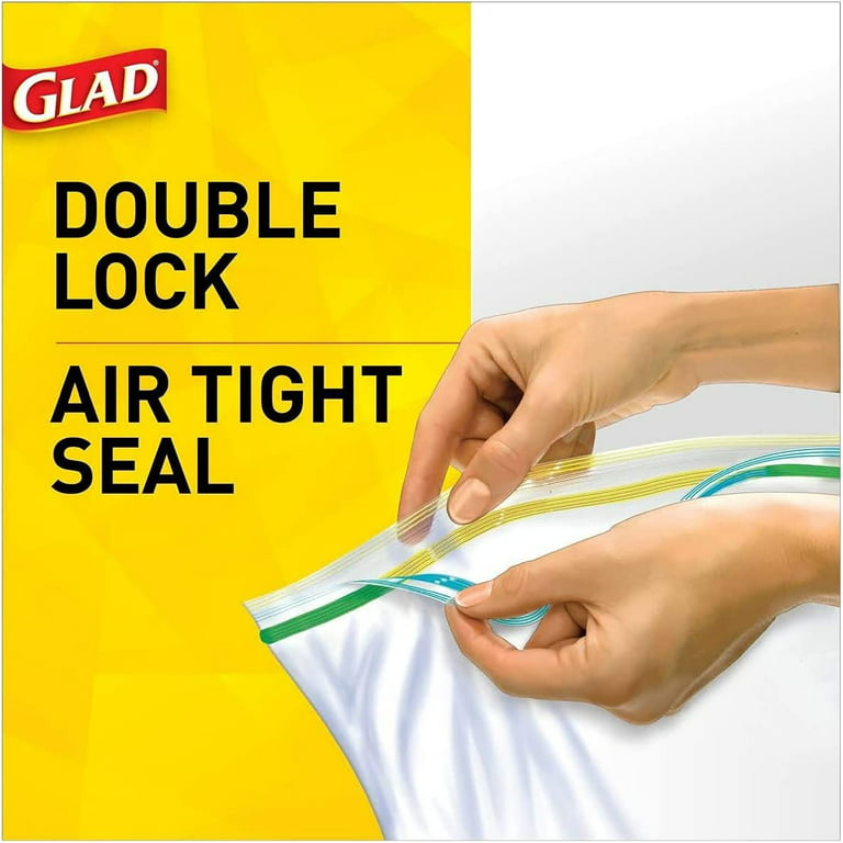 Glad® Zipper Food Storage Plastic Bags, Gallon, 10 Count