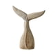 thumbnail image 2 of Decoración de cola de ballena Escultura de cola de ballena de madera Adorno artesanal Decoración del hogar Decorativo L, 2 of 9